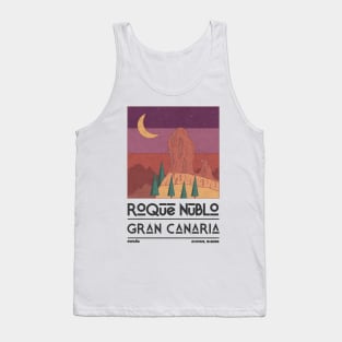 Roque Nublo, Gran Canaria, Spain Retro Travel Tank Top